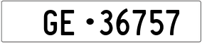 Trailer License Plate